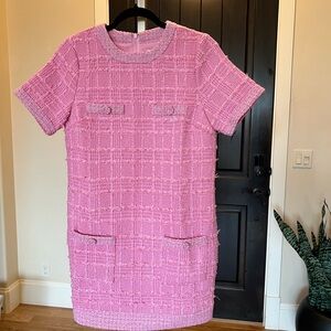 Endless Rose Pink Tweed Dress